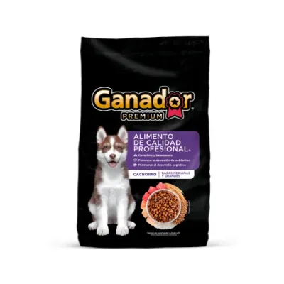 Ganador Premium Cachorro 20 KG Razas Medianas y Grandes